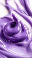 Wall Mural - a white swirl resides at its center, encircled by a purple one