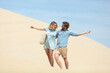 © auremar - couple on vacation on the pilat dune in france