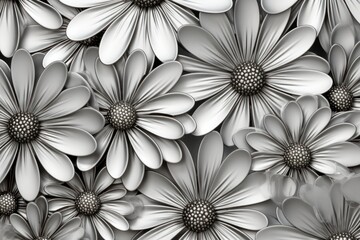 Sticker - Daisy pattern backgrounds flower.