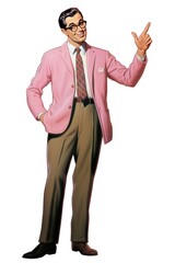 Wall Mural - Teacher blazer tuxedo adult.