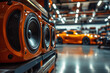 © Dmitriy - New car audio speakers installation concept background.