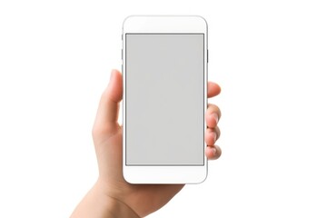 Canvas Print - Smart phone white background photographing portability.