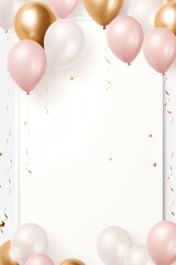 Poster - New year card backgrounds balloon celebration.