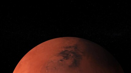 Wall Mural - mars the red planet in space