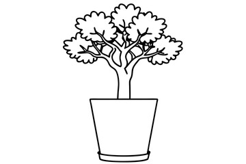 Poster - Small tree doodle illustration vector