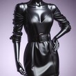 © Oleh - Leather Dress with Belt Detail
