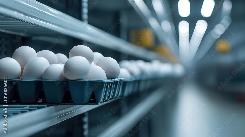 Picture of AI-driven egg production forecasting system predicting demand and ...