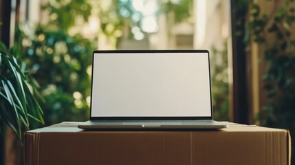 Modern Laptop Display on a Table