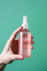 Canvas Print - Dropper bottle cosmetics perfume holding.