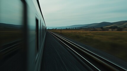 Poster - Motion of a Train on an Open Landscape