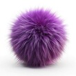 © Irina - Purple soft fur kuba in standard scale showcases fluffy texture and vibrant color. Generative AI