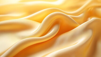 Wall Mural - Elegant Yellow Product Background with Soft Shadows 