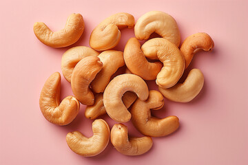 bowl of cashew nuts. close up cashew. AI Generated