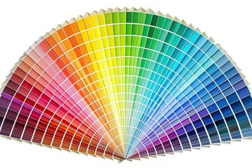 abstract gradient color swatch array in silhouette style