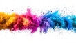 © Anatoll Paveel - colored powder exploding on a white background.