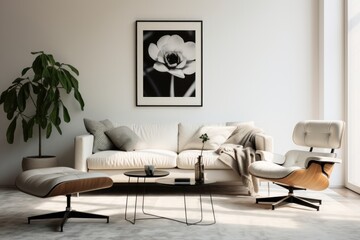 Wall Mural - Living room architecture furniture cushion.