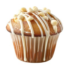 Poster - A white chocolate muffin cupcake dessert cream.