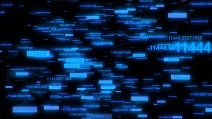 Blue colour coding particle background