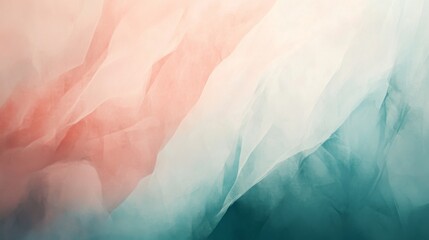 Poster - Soft Abstract Waves in Pastel Tones