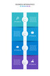 © shendart - Vertical progress bar featuring 4 arrow-shaped elements, symbolizing the four stages of business strategy and progression. Clean timeline infographic design template. Vector for mobile presentation.