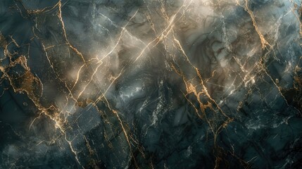 Close-up of marble veins, polished surface reflecting soft light