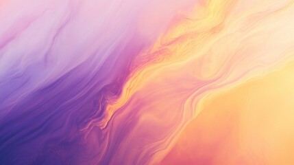 Poster - Abstract Swirling Purple and Yellow Gradient Background