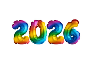 Poster - Balloon number 2026 for happy new year - New Year's Eve Celebration