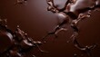 © Irina - Dark chocolate texture background with close-up of shiny surface and cracks