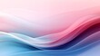 © Sunny - Abstract Background with Soft Blue and Pink Wavy Lines, Harmonious Blend of Colors Creating Tranquil Atmosphere for Graphics, Posters, Web Pages, and Print Media