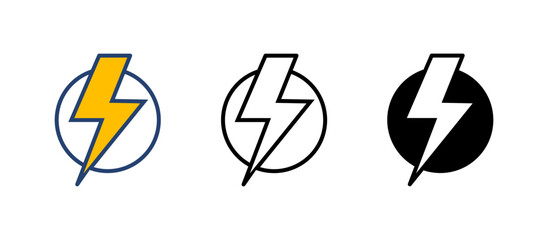 Wall Mural - power icon vector. power switch icon. electric power
