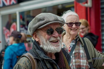 Poster - Dutch people on the streets of Amsterdam