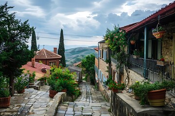 sighnaghi or signagi city in georgia