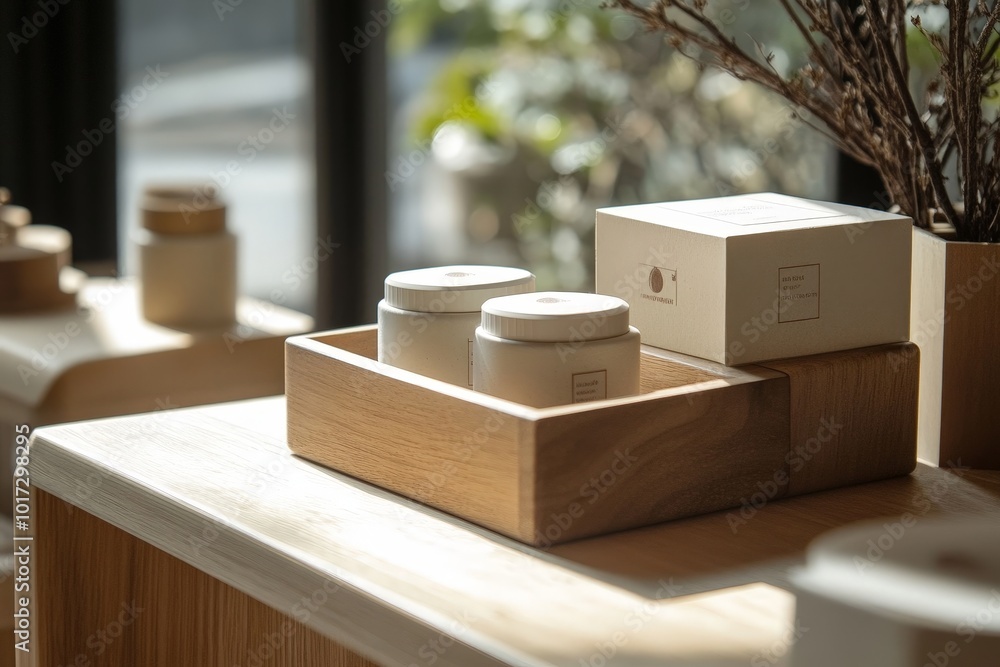 Eco-friendly packaging for a luxury brand, incorporating sustainable ...