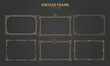 © denscreative - Elegant Vintage Frame Collection for Invitations, Cards, and Decorative Designs
