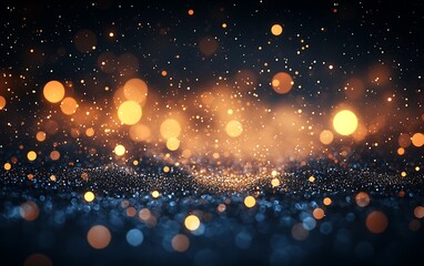 Fototapete - A shimmering abstract background with particles of light creating a magical, sparkling atmosphere, ideal for design and decoration.
