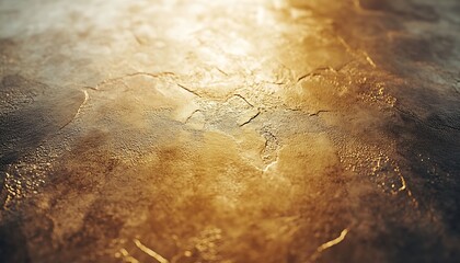 Aufkleber - A textured surface with warm, golden hues and subtle cracks, creating an elegant and rich aesthetic.