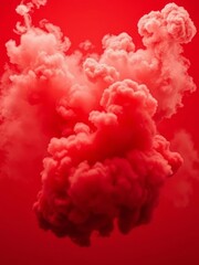 Red smoke on red backdrop Smoke Explosion Backdrop