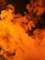 Orange smoke background Smoke Explosion Backdrop