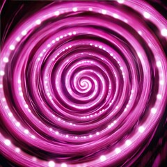 Wall Mural - A mesmerizing swirl of vibrant pink light, creating an illusion of depth and motion. Perfect for abstract designs and visual art.