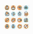 © jrgraphics - Health Medical care flat icons pack illustration