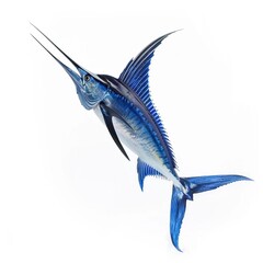 Sticker - Marlin Showcase in Deep Blue isolated on white 