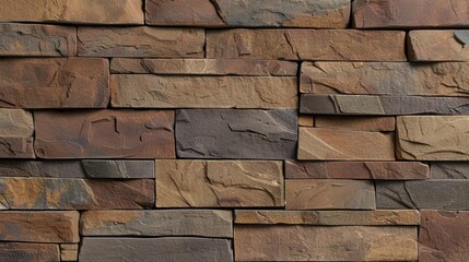 Canvas Print - Rustic Stone Wall Texture for Design Projects