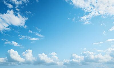 Poster - Clouds and blue sky background