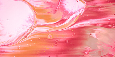 Poster - Luminous Flow: Exploring the Magic of Liquid Art in Oil Paint
