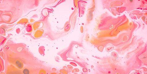 Canvas Print - Luminous Flow: Exploring the Magic of Liquid Art in Oil Paint
