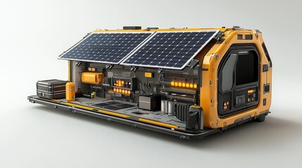 Canvas Print - Futuristic Solar Powered Home