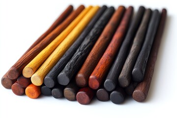 Canvas Print - Wooden Sticks in Various Colors