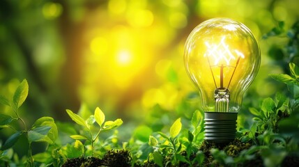 Wall Mural - renewable energy savings for businesses, helping companies save on energy costs through green energy