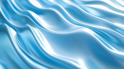 Abstract background made of Blue and Green 3D Undulating lines. Multicolored 3D Render with copy-space.
