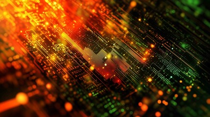Digital background for tech, AI, data, audio, graphics, and more